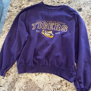 LSU college crewneck